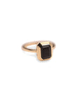 14k Black Onyx Tiered Bezel Ring