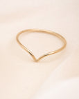 14k Gold Chevron Ring