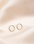 Gold Full Moon Studs