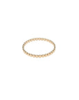 Gold Flat Beaded Ring