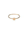 Gold Flat Circle Ring