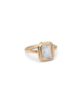 14k Moonstone Tiered Bezel Ring