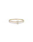 14k Diamond Pear Pave Ring