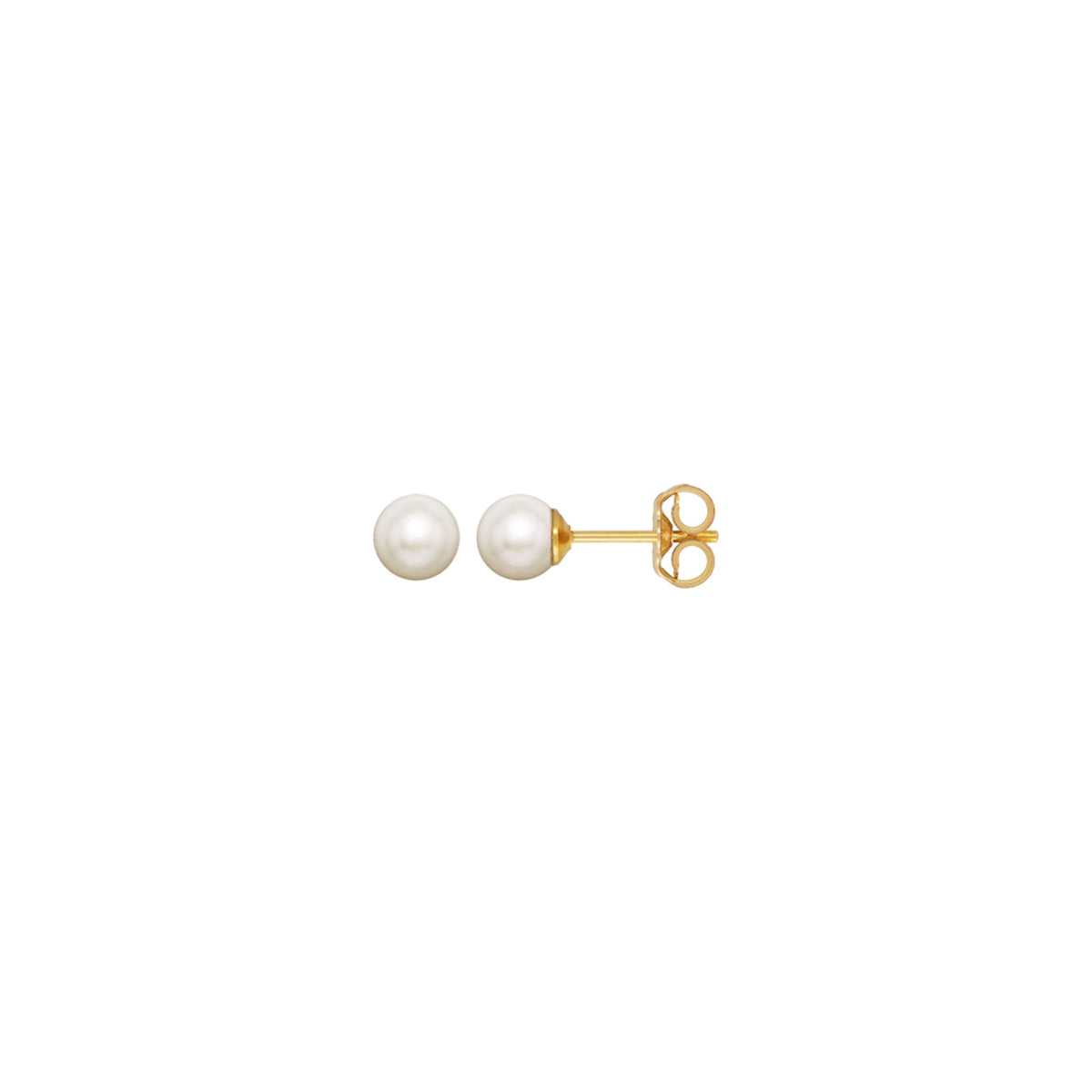 Gold Fresh Water Pearl Studs