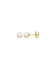 Gold Fresh Water Pearl Studs