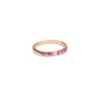 14k Triple Pink Sapphire Baguette Ring