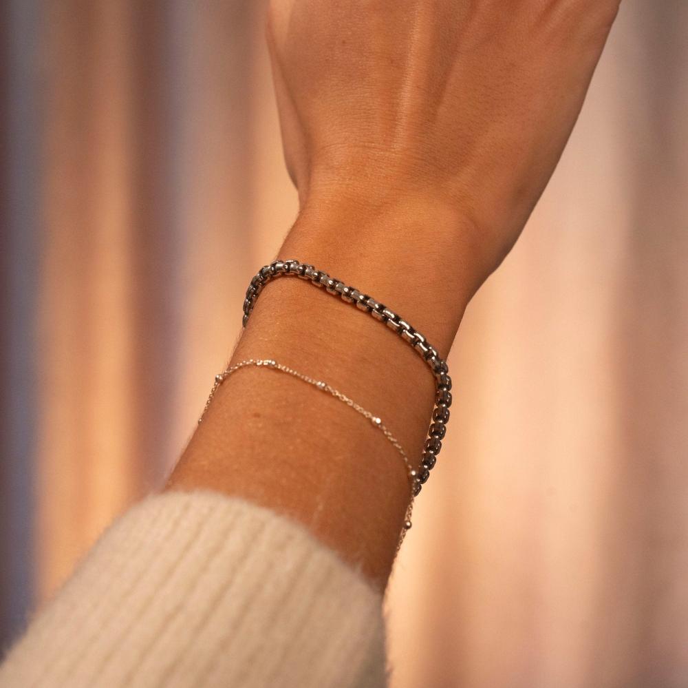 silver satellite bracelet