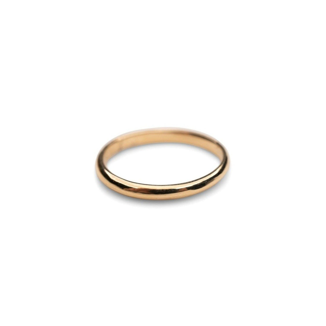 14k 2mm Band Ring