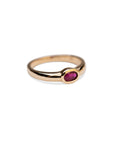 14k Ruby Bezel Ring