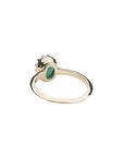 14k Emerald Crown Ring