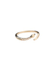 14k Diamond Snake Ring