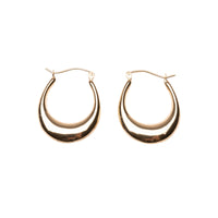 14k Small Oval Hoops