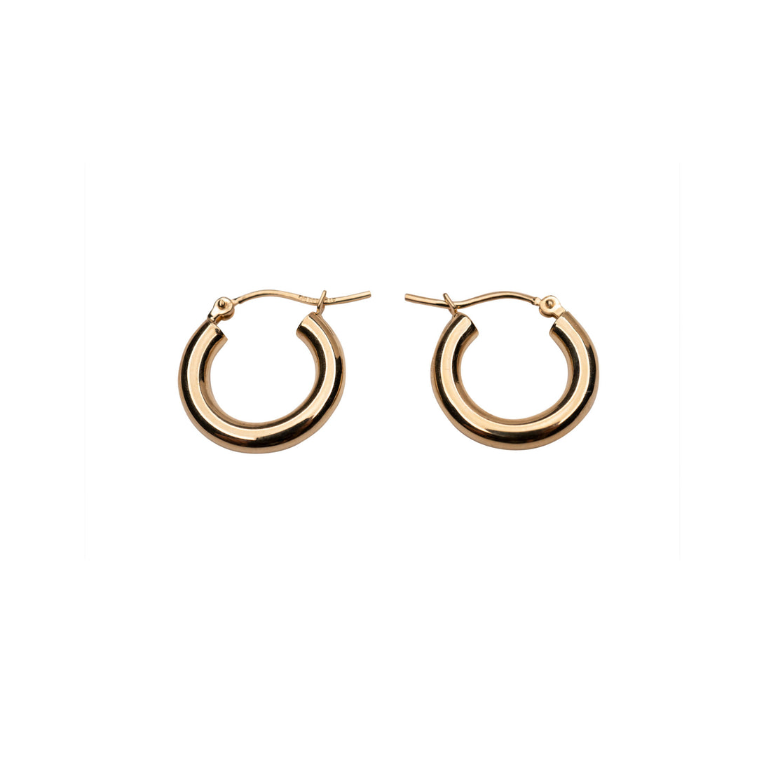 14K 3mm Hoop Earrings