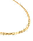 Gold Herringbone Necklace | 5mm