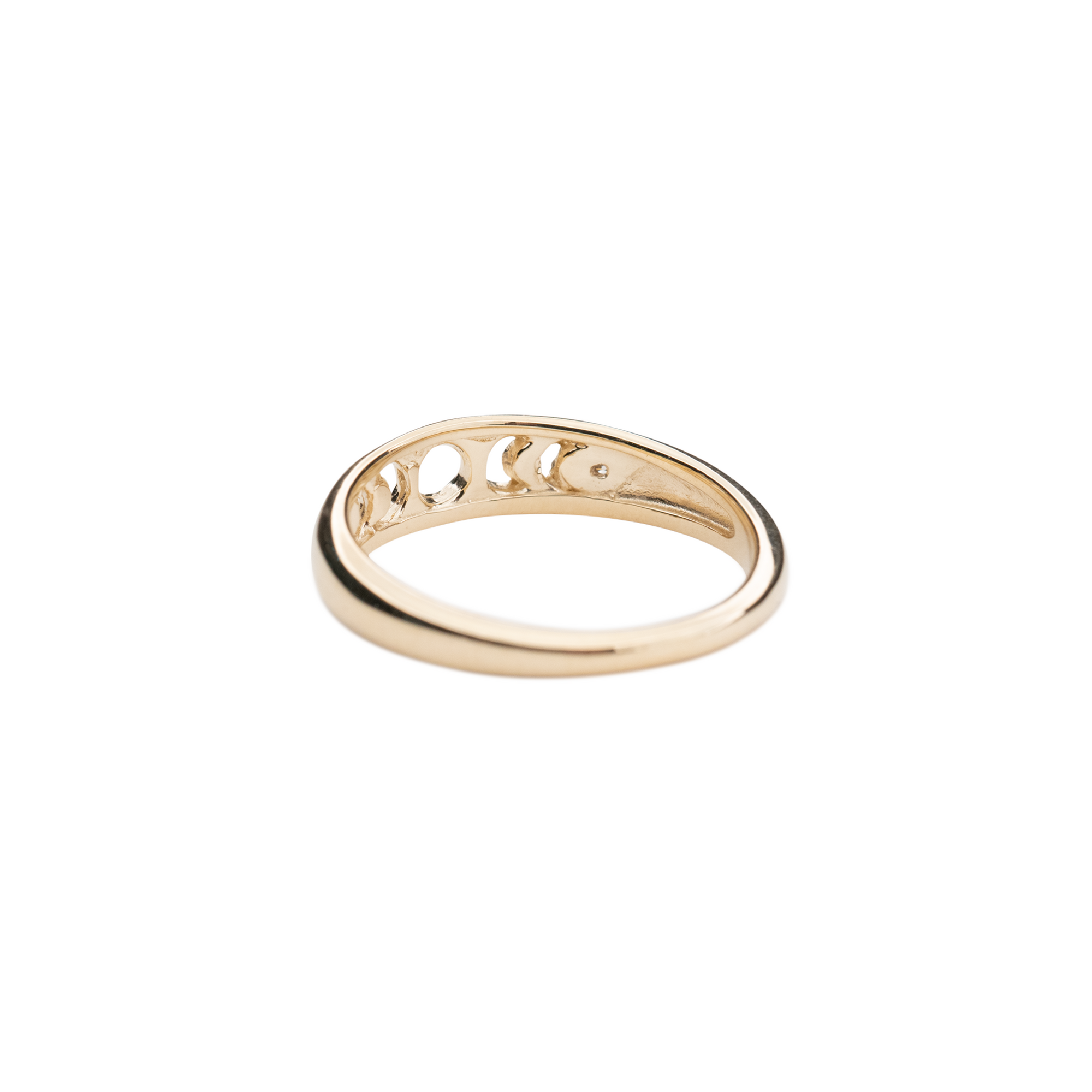 14k Gold Moon Phases Ring