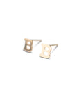 14k Gold Alphabet Studs