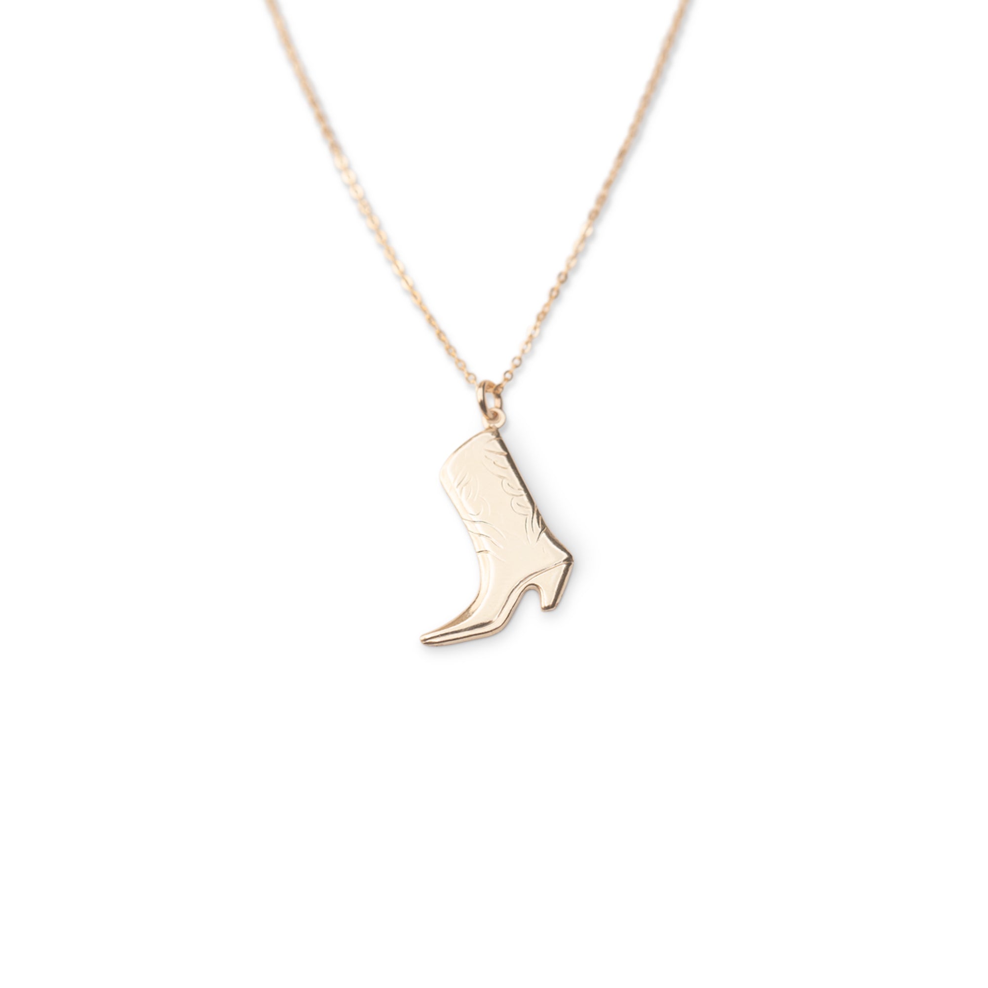 Gold Boot Necklace