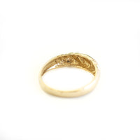 14k Gold Bubble Dome Ring