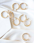 Gold Chubby Hoops