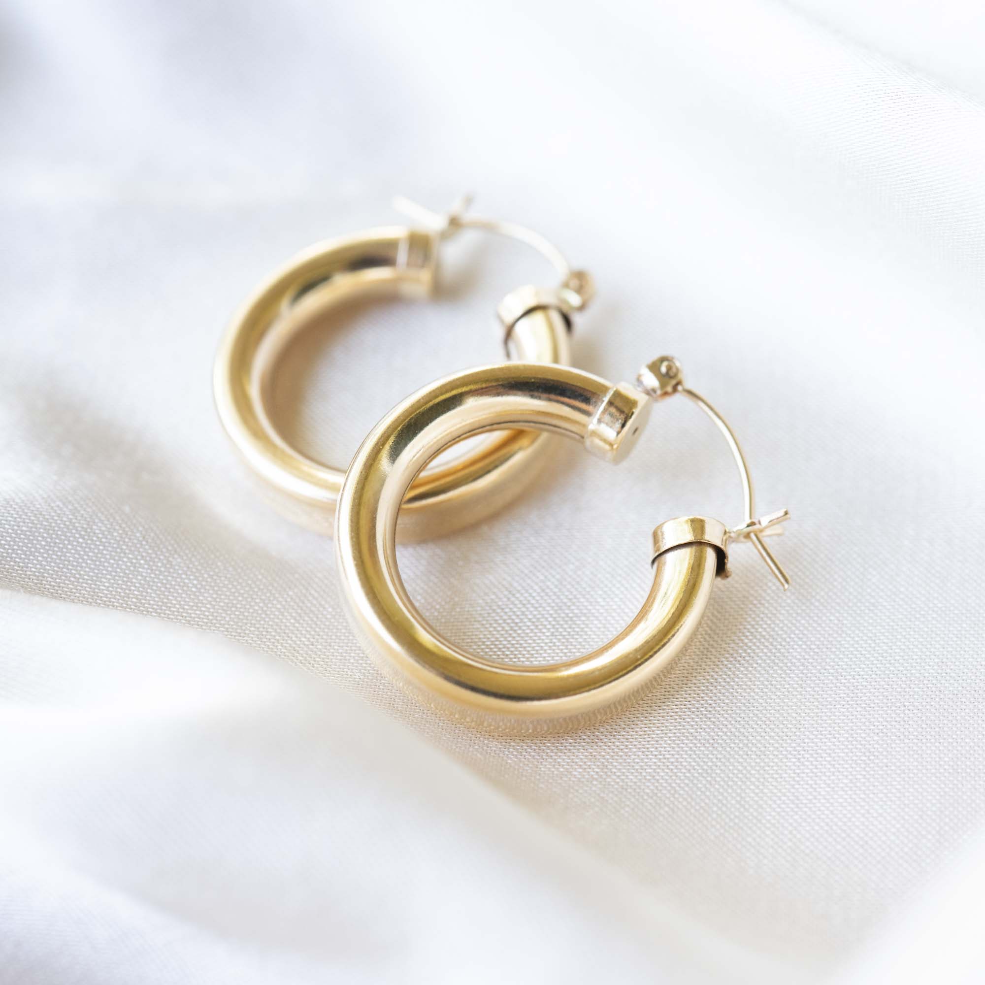 Gold Chubby Hoops