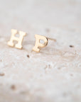 Gold Filled Alphabet Stud (Single)