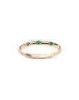 14k Emerald Luna Stacker 2.0