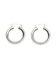 Silver Chubby Hoops