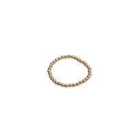Gold Beaded Stretch Ring