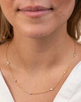 14k Diamond Yard Necklace .33 CTW