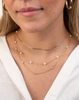 14k Diamond Yard Necklace .62 CTW