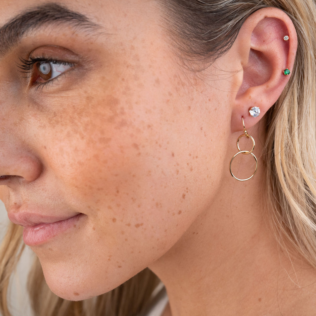 Gold Loops Earrings