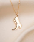 Gold Boot Necklace