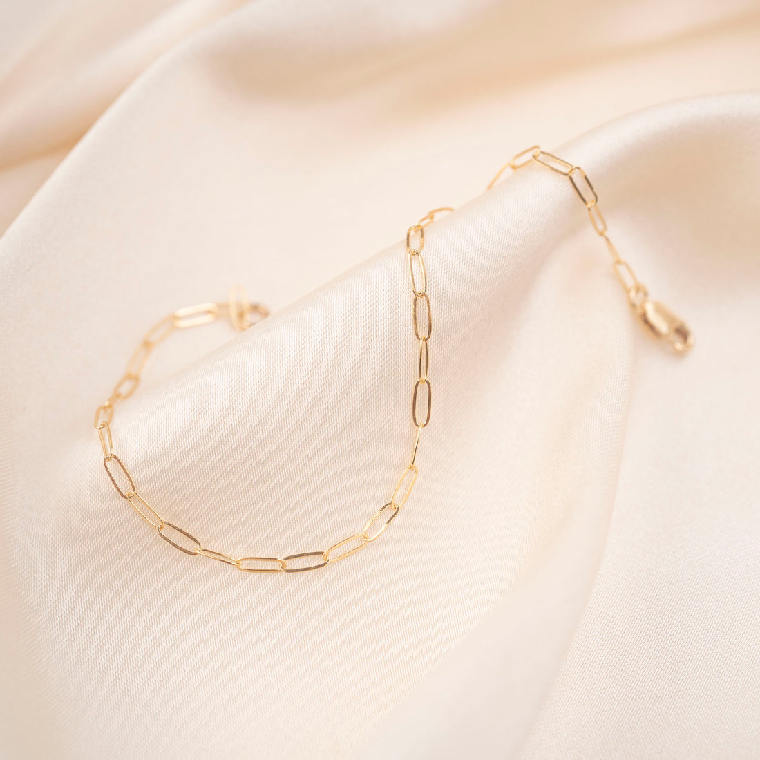 Gold Thin Rectangle Necklace
