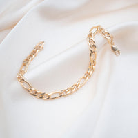 Gold Thick Figaro Bracelet