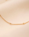 14k Gold Satellite Necklace