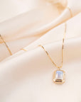 14k Moonstone Necklace