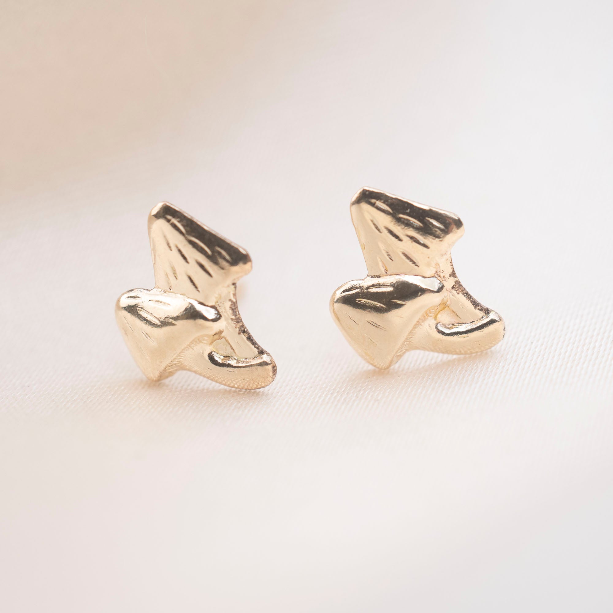 Gold Mushroom Studs