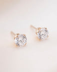 Gold Large Crystal Studs