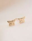 Gold Filled Butterfly Studs