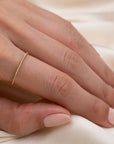 Gold Dainty Twist Stacker Ring