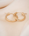 Gold Clasp Hoops