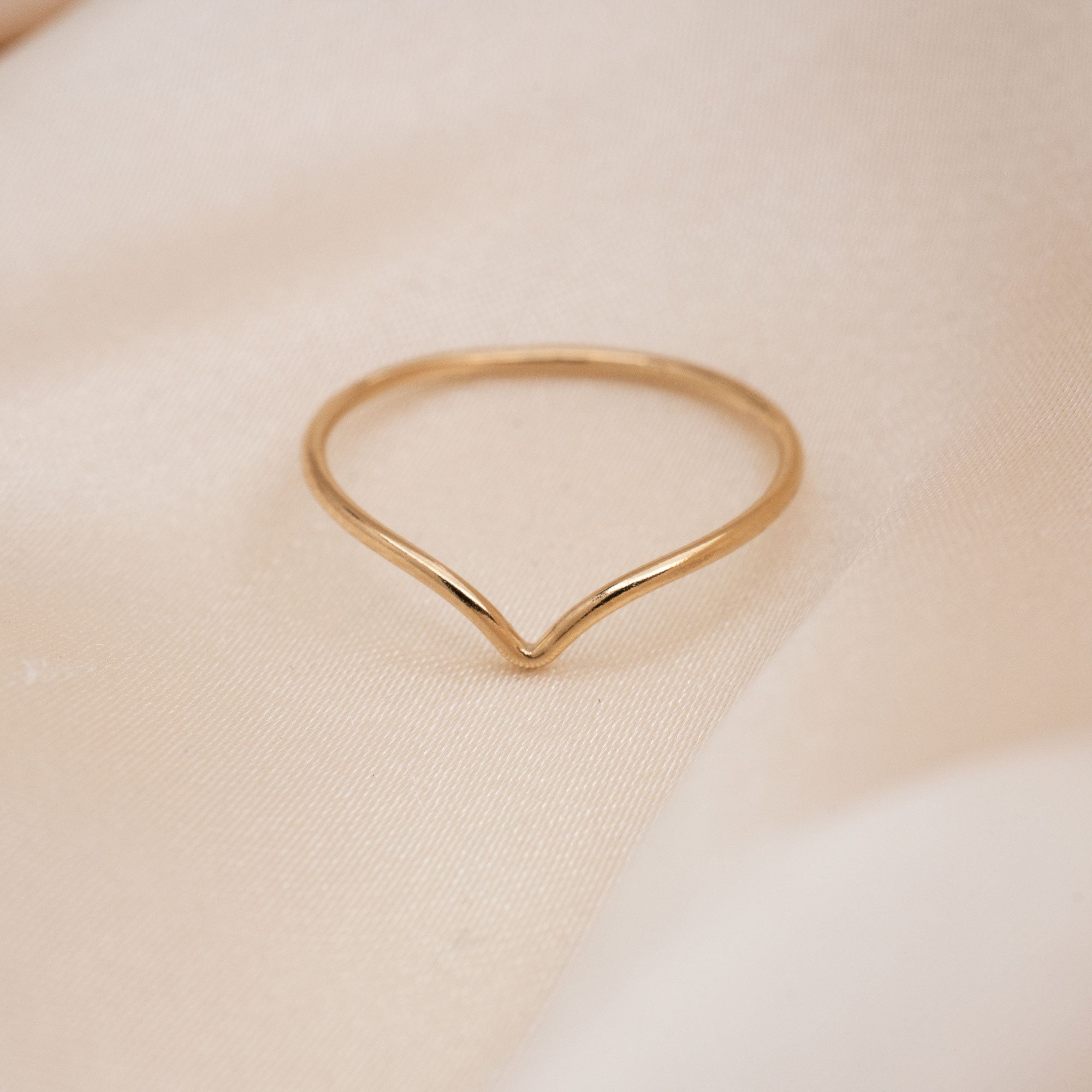 Gold Chevron Ring