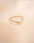 14k Gold V Shaped Ring