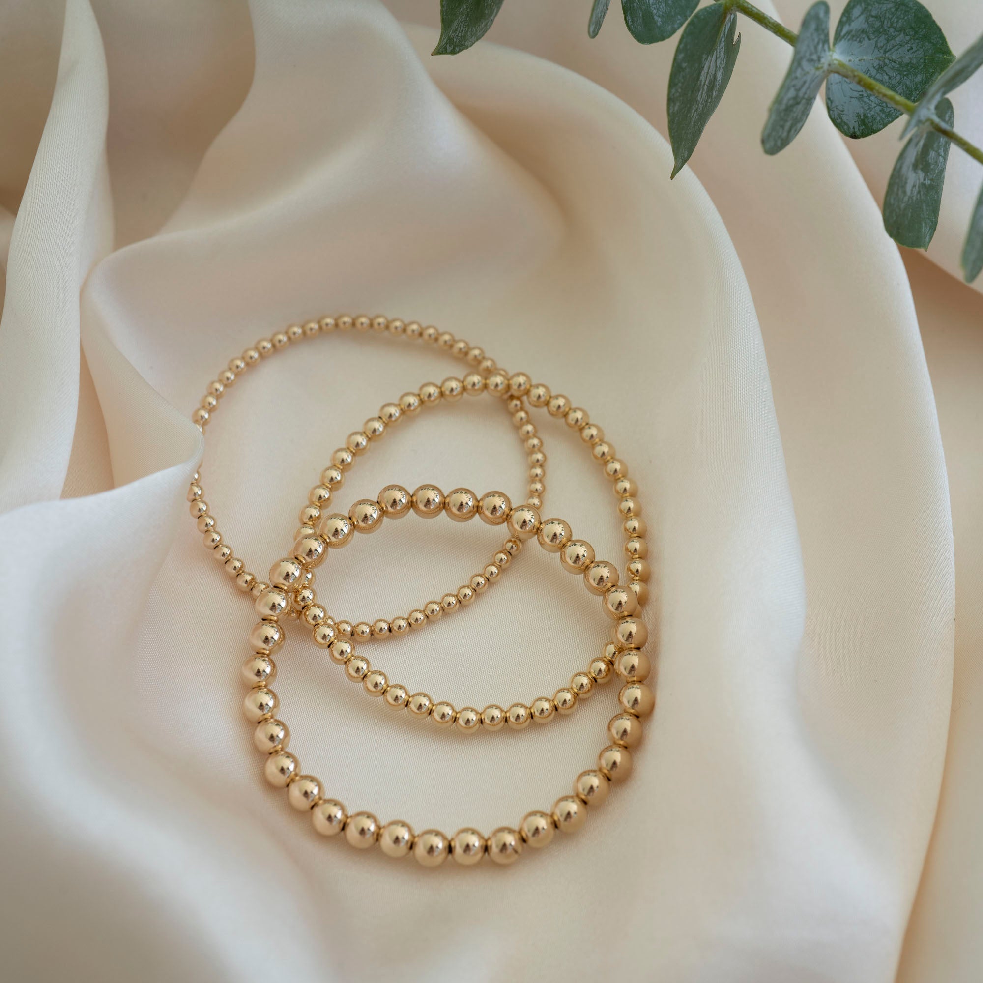 Gold Beaded Bracelet