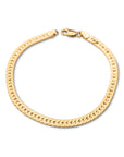 Gold 5mm Herringbone Bracelet