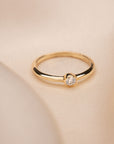 14k Diamond Solitaire Ring