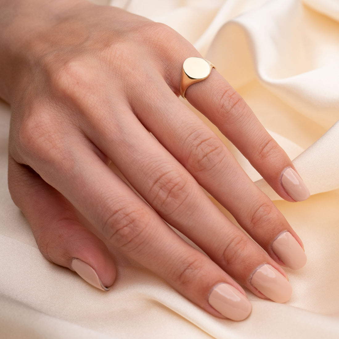 14k Gold Signet Ring