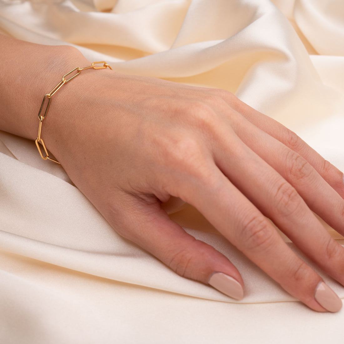 Gold Rectangle Bracelet XL