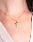 Gold Rose Necklace