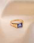 14k Tanzanite Pyramid Ring